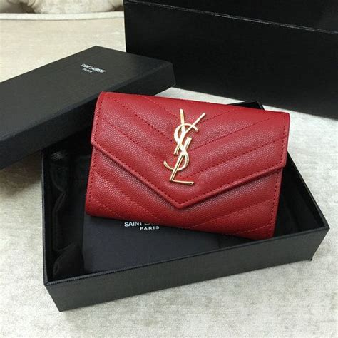 ysl red envelope wallet|ysl monogram quilted wallet.